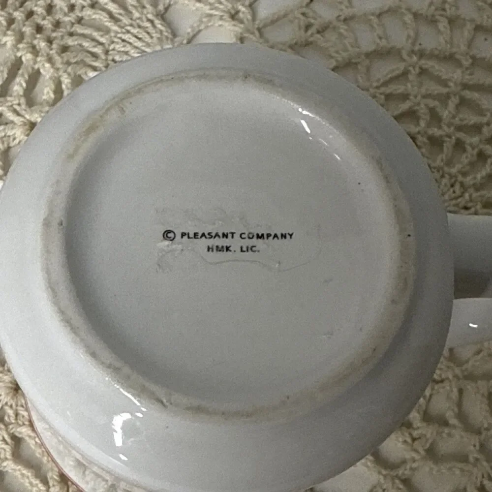 American Girl Pleasant Company Molly Hot Chocolate Mug 3” 2002 Retired